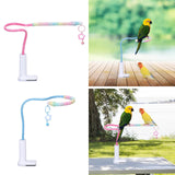 Maxbell Perch Stand Stable Sturdy Versatile Portable Parrot Stand for Indoor Outdoor Pink