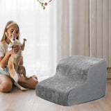 Maxbell Dog Stairs for Bed Non Slip Dog Slope Stairs for Indoor Use Puppy Small Pets 2 tier