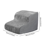 Maxbell Dog Stairs for Bed Non Slip Dog Slope Stairs for Indoor Use Puppy Small Pets 2 tier