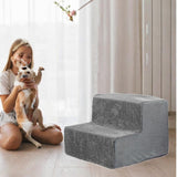 Maxbell Pet Ramp High Bed Climbing Pet Ladder for Older Dogs Small Pets Dogs Injured 2 tier