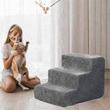 Maxbell Pet Ramp High Bed Climbing Pet Ladder for Older Dogs Small Pets Dogs Injured 3 tier