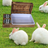 Maxbell Bunny Hay Manger Guinea Pig Bunnies 3 in 1 Rabbit Hay Feeder with Litter Box