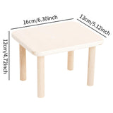 Maxbell Hamster Play Wooden Platform with Legs for Chinchilla Small Animals Lemmings M