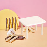 Maxbell Hamster Play Wooden Platform with Legs for Chinchilla Small Animals Lemmings M