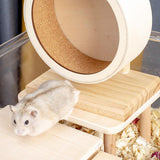 Maxbell Hamster Play Wooden Platform with Legs for Chinchilla Small Animals Lemmings L