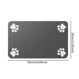 Maxbell Absorbent Pet Feeding Mat Anti Stains Anti Slip Washable 11.81inchx19.69inch