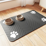 Maxbell Absorbent Pet Feeding Mat Anti Stains Anti Slip Washable 11.81inchx19.69inch