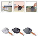 Maxbell Litter Scoop Equipment for Litter Box with Handle Useful Kitty Metal Scooper Silver