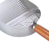 Maxbell Litter Scoop Equipment for Litter Box with Handle Useful Kitty Metal Scooper Silver