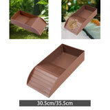Maxbell Tortoise Water Dish Practical Multifunctional with Ramp Reusable Turtle Bath Small