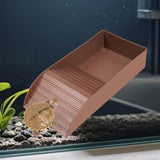 Maxbell Tortoise Water Dish Practical Multifunctional with Ramp Reusable Turtle Bath Small