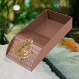Maxbell Tortoise Water Dish Practical Multifunctional with Ramp Reusable Turtle Bath Large