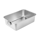 Maxbell Stainless Steel Cats Litter Tray Pet Supplies Small Animals Cat Potty Toilet M
