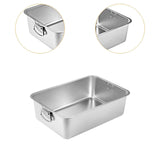 Maxbell Stainless Steel Cats Litter Tray Pet Supplies Small Animals Cat Potty Toilet M
