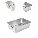 Maxbell Stainless Steel Cats Litter Tray Pet Supplies Small Animals Cat Potty Toilet L