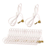 Maxbell 20x Pendant Extension Gifts DIY Chain Extender for Fan Cabinet Light Сamping Gold