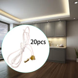 Maxbell 20x Pendant Extension Gifts DIY Chain Extender for Fan Cabinet Light Сamping Gold