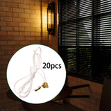 Maxbell 20x Pendant Extension Gifts DIY Chain Extender for Fan Cabinet Light Сamping Gold