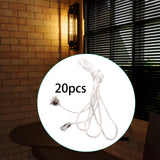 Maxbell 20x Pendant Extension Gifts DIY Chain Extender for Fan Cabinet Light Сamping Sliver