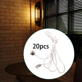 Maxbell 20x Pendant Extension Gifts DIY Chain Extender for Fan Cabinet Light Сamping Sliver