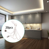 Maxbell 20x Pendant Extension Gifts DIY Chain Extender for Fan Cabinet Light Сamping Sliver