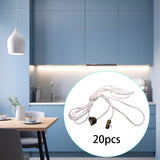 Maxbell 20x Pendant Extension Gifts DIY Chain Extender for Fan Cabinet Light Сamping Brass