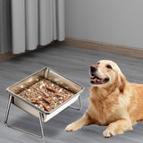 Maxbell Elevated Cat Bowl Non Slip Raised Cat Food Bowl for Cats Puppy Small Animals Without Sealed Lid