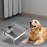 Maxbell Elevated Cat Bowl Non Slip Raised Cat Food Bowl for Cats Puppy Small Animals With Sealed Lid