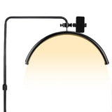 Maxbell Half Moon Light Phone Holder Warm to Nail Artists Lash Light for Office