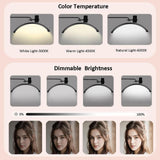 Maxbell Half Moon Light Phone Holder Warm to Nail Artists Lash Light for Office