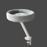 Cat Desktop Bed with Holder Bracket Soft Nest Bed for Tabletop Indoor Office