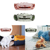Maxbell 2 in 1 Cat Tunnel Bed Interactive Playing Hut for Small Animals Pets Ferrets Pink