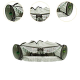 Maxbell 2 in 1 Cat Tunnel Bed Interactive Playing Hut for Small Animals Pets Ferrets Green