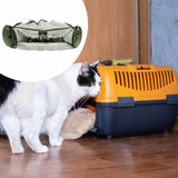 Maxbell 2 in 1 Cat Tunnel Bed Interactive Playing Hut for Small Animals Pets Ferrets Green