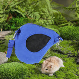 Maxbell Hamster Travel Carrier Portable Outgoing Bag for Camping Walking Outdoor Use Blue