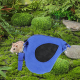 Maxbell Hamster Travel Carrier Portable Outgoing Bag for Camping Walking Outdoor Use Blue