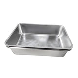 Maxbell Cat Litter Box Stainless Steel Sand Box Detachable Metal Kitten Potty Toilet