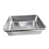 Maxbell Cat Litter Box Stainless Steel Sand Box Detachable Metal Kitten Potty Toilet