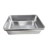 Maxbell Cat Litter Box Stainless Steel Sand Box Detachable Metal Kitten Potty Toilet