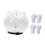 Maxbell Cat Muzzle Multifunctional Pet Tools with Foot Pads for Home Grooming Travel M whit foot pads