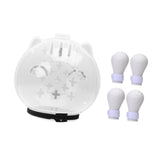 Maxbell Cat Muzzle Multifunctional Pet Tools with Foot Pads for Home Grooming Travel M whit foot pads