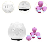 Maxbell Cat Muzzle Multifunctional Pet Tools with Foot Pads for Home Grooming Travel L  pink foot pads