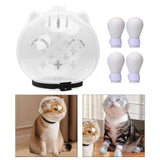 Maxbell Cat Muzzle Multifunctional Pet Tools with Foot Pads for Home Grooming Travel L whit foot pads