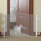 Maxbell Retractable Pet Gate Barrier Protector for Stairways Backyard Outdoor Indoor M