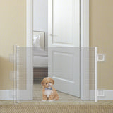 Maxbell Retractable Pet Gate Barrier Protector for Stairways Backyard Outdoor Indoor M