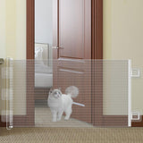 Maxbell Retractable Pet Gate Barrier Protector for Stairways Backyard Outdoor Indoor L