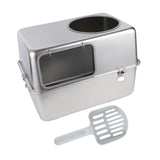 Maxbell Hooded Cat Litter Box with Lid with Cat Litter Shovel Hooded Cat Litter Tray without Pedal