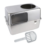 Maxbell Hooded Cat Litter Box with Lid with Cat Litter Shovel Hooded Cat Litter Tray without Pedal