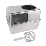 Maxbell Hooded Cat Litter Box with Lid with Cat Litter Shovel Hooded Cat Litter Tray without Pedal