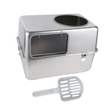 Maxbell Hooded Cat Litter Box with Lid with Cat Litter Shovel Hooded Cat Litter Tray without Pedal